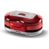 Ariete 205 Hamburger Maker Party Time, Macchina per fare hamburger, 1200 W, Doppie piastre antiaderenti, 2 scomparti, Facile da pulire, Rosso