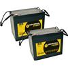 Universal Power Batteria di ricambio per carrozzina Permobil C400, C500 24V 2 x 12V 75Ah