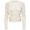 Only Onllamir L/S Lace Top Jrs, Chocolate Cake, S, Torta al Ci, S