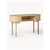 Westwing Collection Scrivania con frontale millerighe Calary - Beige
