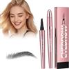 Nepturion 3D Matita Sopracciglia Waterproof, Penna Sopracciglia Effetto Pelo con Applicatore a 4 Punte, Matita Microblading Sopracciglia per un Contorno e Riempimento Naturale e Duraturo (Nero)