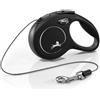 FLEXI Guinzaglio New Classic Cord Nero XS - 3 METRI
