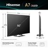 HI SENSE Hisense Smart TV 50" 4K Ultra HD QLED Vidaa Dolby Atmos Classe E Nero 50A79Q