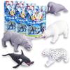 #sbabam Legend of Animals Polar Predators, Giochi per Bambini da Edicola, Giocattoli Morbidi e Allungabili in Bustine, Maxi Animali in Gomma Collezionabili, Pack 3 Pezzi, Idee Regalo Bimbo, da 3 Anni