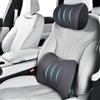 FLORICH Cuscino Lombare Sedia e Poggiatesta per Auto in Memory Foam