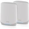 NETGEAR Sistema NETGEAR Orbi Tri-Band WiFi 6 Rete Mesh (RBK762S) - router + 1 extender satellitare, funzioni di sicurezza, fino a 5,4 Gbps, copre fino a 350 mq, 75 dispositivi, protezione Armor gratuita