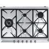 Smeg PRONTA CONSEGNA - SPEDIZIONE IMMEDIATA Smeg SRV575GH5 Piano Cottura da Incasso 5 Fuochi Gas Griglie in Ghisa 70 cm Inox