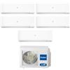 Haier - Climatizzatore penta split Haier Expert White Wifi 7000+9000+9000+9000+9000 Btu inverter R32 A++ 5U90S2SS5FA