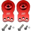 Nuofany Alluminio 25T Servo Saver 3 fori regolabile Hi-Torque Servo Horn Compatibile con 1/8 1/10 RC Auto Crawler SCX10 Boat Capra TRX4 TRX6 RC Boat Parts