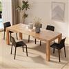 Mobili Fiver, Tavolo Allungabile Moderno, Iacopo, 140(220) x90 cm, Rovere Rustico, per 6-10 persone, Tavolo Cucina, Soggiorno, Made in Italy