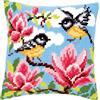 VERVACO Kit Cuscino Punto Croce Amici della Foresta Set Ricamo Principianti Cuscini Gobelin Decorativi ca. 40 x 40 cm Accessori per Lavoretti Creativi DIY Casa Decor Hobby Adulti Cross Stitch