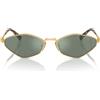 Miu Miu Occhiali da Sole MU56ZS 5AK04M Oro/Verde Specchio Argento Donna