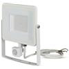 V-TAC Faro LED Chip Samsung 50W con Sensore di Movimento e Crepuscolare e Interruttore Manuale di Bloccaggio Colore Bianco 3000K IP65