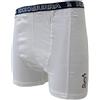 Kookaburra Cricket, Boxer Uomo con Sospensorio, Bianco (Weiß - Neutral/Blauer Bund), S