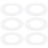 PATIKIL cerchi Regolatori da 2.5-3 Pollici Cornice Luminosa Incasso, 6 Pz cerchi Regolatori Copertura per Plafoniere Sotto Luce LED, ID 2.75, OD 4.72, Finitura Opaca Bianco