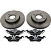 Ford Set Freni Originale Ford Focus MK1 Dischi Freno 258mm Ventilati + Pastiglie