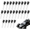 Werownsgso 24 clip per carrozzeria RC, parti di ricambio per corpo Shell Pin, clip per carrozzeria Bent Springy R Pins, set di morsetti di fissaggio RC per telecomando modello auto Shell