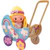 Dida - Carrozzina per Bambole Unicorno, Realizzata in Legno, Passeggino per Bambole fino a 35 cm, Ideale per Giochi di Ruolo, Perfetta per Bambini di 2, 3, 4 Anni, Giocattolo Educativo e Creativo