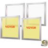 VEVOR Kit di Telaio per Stampa Serigrafica Lega di Alluminio 50,8 x 50,8cm 110 Maglie Pulizia Facile, Telaio Serigrafico 4 Pezzi per Macchina di Stampa Serigrafica Spessore 2,5cm Quantità Maglie 110