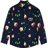 Harry Bear Camicia Natale per Ragazzi Blu 2-3 Anni