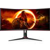 AOC G2 CU34G2XP Monitor PC 86,4 cm (34\) 3440 x 1440 Pixel UltraWide Quad HD LED Nero, Rosso"