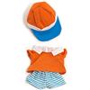 Miniland Set Polo Caldo per 21 cm Vestito per Bambole da 21 cm, Arancione (31681)