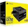 Corsair CX750 80 Plus Bronzo non Modulare a basso rumore ATX 750 W Alimentatore - Regno Unito - Nero