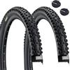 ECOVELO 2 Copertoni 29 x 2.25 (57-622) + Camere d'aria Pneumatici bici MTB 29 Pollici per Mountain Bike con protezione Antiforatura - Ideale per Percorsi Fuoristrada