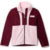 Columbia Giacca in pile unisex con cerniera intera e retro Bowl 2, giacca in pile con zip intera, vino ricco, rosa satinato, XS