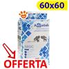 Ferribiella Assorbello Basic (60X60) Tappetini Igienici Assorbenti - Confezione Da 100 Tappetini - CONFEZIONE RISPARMIO