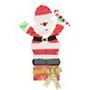 Outsunny Decorazione natalizia con 97 LED, a forma di Babbo Natale con struttura in acciaio | Aosom Italy