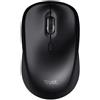 Trust Mouse Trust Yvi+ Silent Wireless Ottico 2.4GHz Ambidestro 1600dpi 4 tasti Nero [25512]