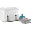 Philips Airfryer Serie 3000 Friggitrice ad aria con doppio cestello da 9.0L + accessorio NA353/14