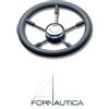 SAVORETTI VOLANTE RUOTA TIMONE 5 RAZZE INOX E POLIURETANO Ø350 MM - PER BARCA GOMMONE