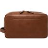 Fossil Borsa da viaggio da uomo in pelle da barba Dopp Kit, Westover Brown, Taglia unica