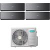 Hisense Climatizzatore Hisense Energy Pro X Black Quadri Split 9000+9000+9000+9000 btu Wi-Fi 4AMW81U4RJC