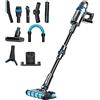 Cecotec Aspirapolvere Scopa Elettrica Senza Fili Digital Conga Rockstar 1500 Ultimate Ergowet, Motore 680W, 4in1, 26Kpa, Modalità Automatica, Tubo Flessibile, 90 Min, Accessorio Lavaggio Pavimenti