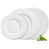 Villeroy & Boch - Manufacture Servizio Di Piatti 6 Pezzi Bianco, Lavabile in Lavastoviglie, Adatto per Microonde, Piatti Moderni, Set Piatti, Piatti Ceramica,Set Di Stoviglie, Porcellana Premium