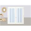 Atout Ciel Coppia di tende passapasso, 45 x 90 cm, colore: Bianco pronto da posare