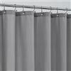 ALYVIA SPRING Rivestimento per tenda da doccia in tessuto impermeabile, morbido e leggero, con magneti, qualità alberghiera e lavabile in lavatrice, dimensioni standard 182 x 183 cm, grigio