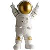 Joylern Statua astronauta astronauta in resina, modello astronauta, ornamento per casa, ufficio, scrivania, decorazione da tavolo, vittoria dorata