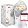 Clatronic Macchina per popcorn elettrica Clatronic PM 3635, macchina per popcorn per la casa, preparazione rapida con vassoio per porzioni, senza grassi e olio, 1200 watt, bianco