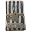RIGHE COPPIA OSPITE+ ASCIUGAMANO FAZZINI, 5 BLU