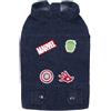 CERDÁ LIFE'S LITTLE MOMENTS - For Fan Pets - Giacca per Cani in Denim Realizzata al 65% in Cotone e al 35% in Poliestere | Regolazione in Velcro e Trama della Marvel - Licenza Ufficiale Marvel