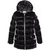 Schott NYC Chiaro 2W Giacca, Nero, L Donna
