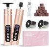 Bafiwu Remover elettrico 2 in 1, lima elettrica ricaricabile, 6 velocità regolabile pedicure set elettrico manicure set donna piedi (oro)