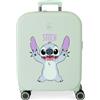 Disney Joumma Disney Stitch Playfull Valigia per bambini Valigia rigida ABS Chiusura TSA 4 Ruote Bagagli a Mano, Menta, Taglia unica per tutti