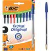 Bic Penna a sfera BIC Cristal Original 1 mm colori assortiti - conf. 10 pz - 516354