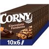 CORNY Original | 60 Barrette ai Cereali con Cioccolato Fondente, 10 Confezioni da 6 Barrette x 23 g, Senza Olio di Palma, Senza Conservanti, Cacao Certificato Rainforest Alliance