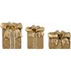 Bloomingville Portacandele Pacchi di Natale 3 pz. Bloomingville Halia Poliresina
